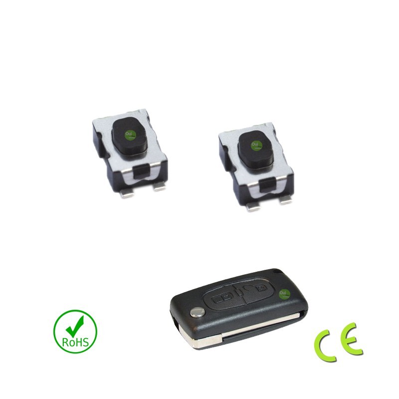 8€02 sur Clé de voiture télécommande 2 boutons ID46 433 MHz pour Peugeot 207  307 308 407 807 - Accessoire téléphonie pour voiture - Achat & prix